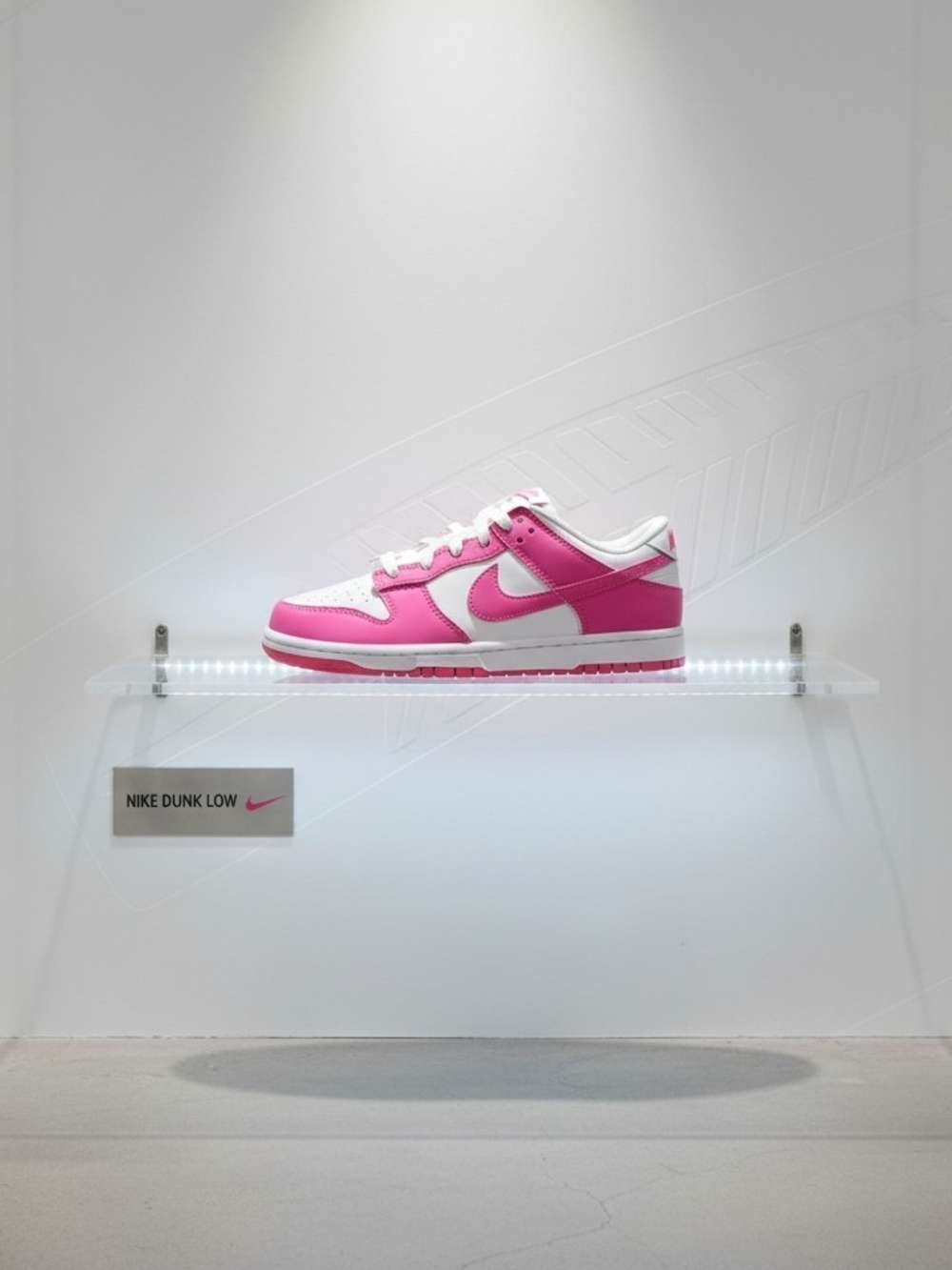Nike Little Kids' Dunk Low (PSE) Casual Sneakers - White/Pink